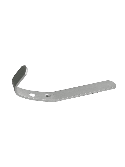 Aluminium hat and coat hook, 3mm x 20mm