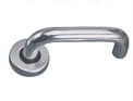 Image of Lever Handle with Round Rose 19mm made of aluminum