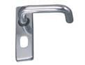 Image of Lever Handle with Round Plate Double Concealed design made of aluminum