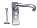 Image of Lever Handle with Round Plate made of aluminum