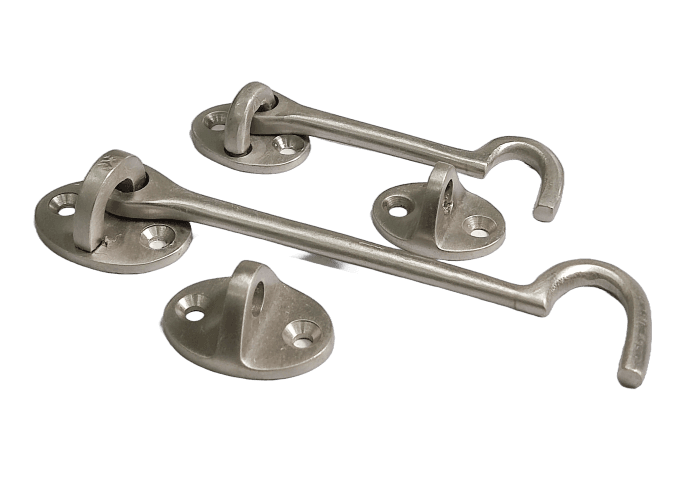 Brass wire cabin hook in 75mm, 125mm, and 150mm