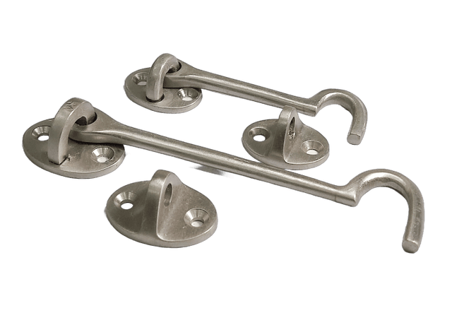 Image of Wire Cabin Hook made of brass, available in sizes 75mm, 125mm, and 150mm