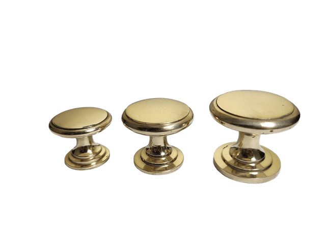 Brass Knob Flat Line with a minimalist and elegant design