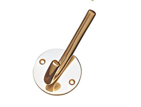Elegant solid brass coat hook