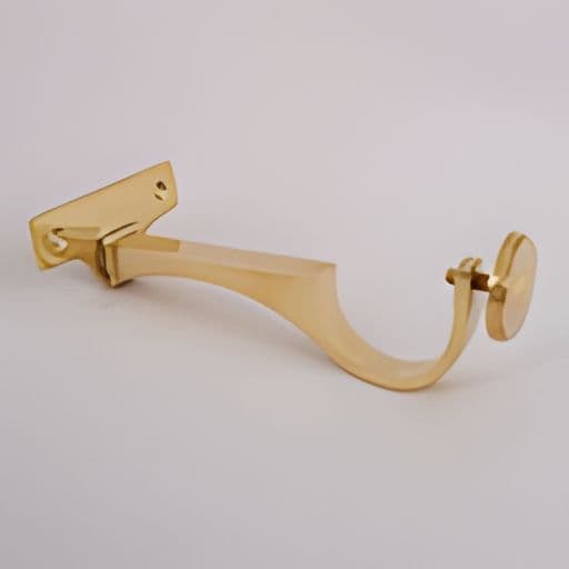 Long 50mm centre bracket for brass curtain rods