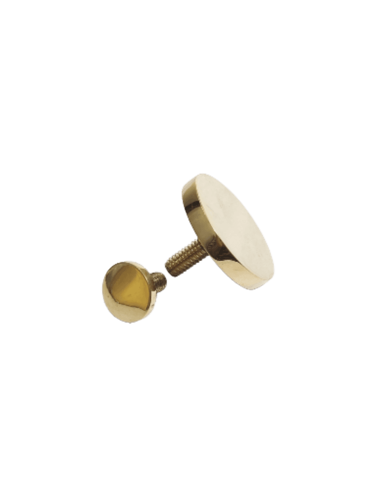 Decorative flat flower brass curtain fitting