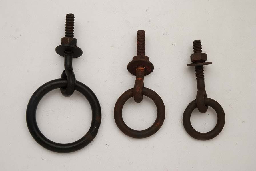 Wrought iron cabinet pull handle