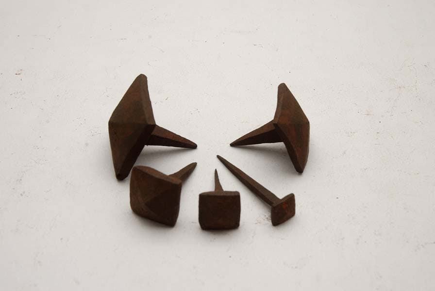 Alternate set of wrought iron nails