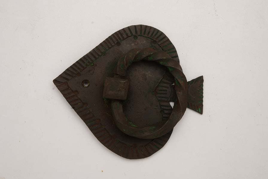 Round iron door knob, classic design