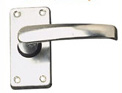 100mm aluminium lever door handle