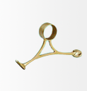 Brass combination bracket for railing assemblies