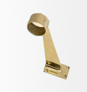 Brass railing hardware fitting