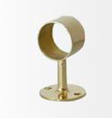 Brass medium through stand post for railings
