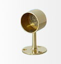 Closed-top brass stand post for railing systems